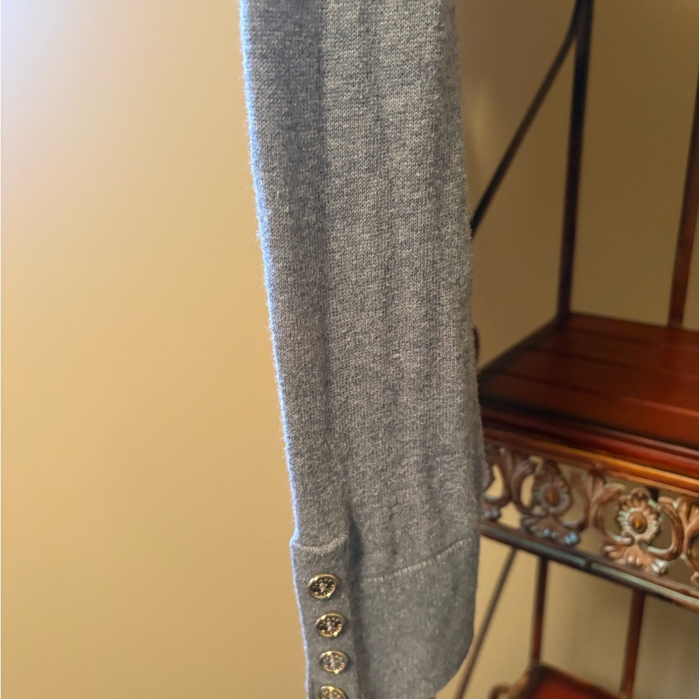 Tommy Hilfiger Gray and Red Striped Turtleneck Sweater - Picture 7 of 10